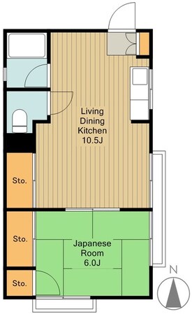 岩渕マンションの物件間取画像